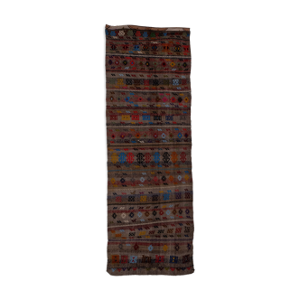 Turkish jajim kilim runner 98 x 282 cm