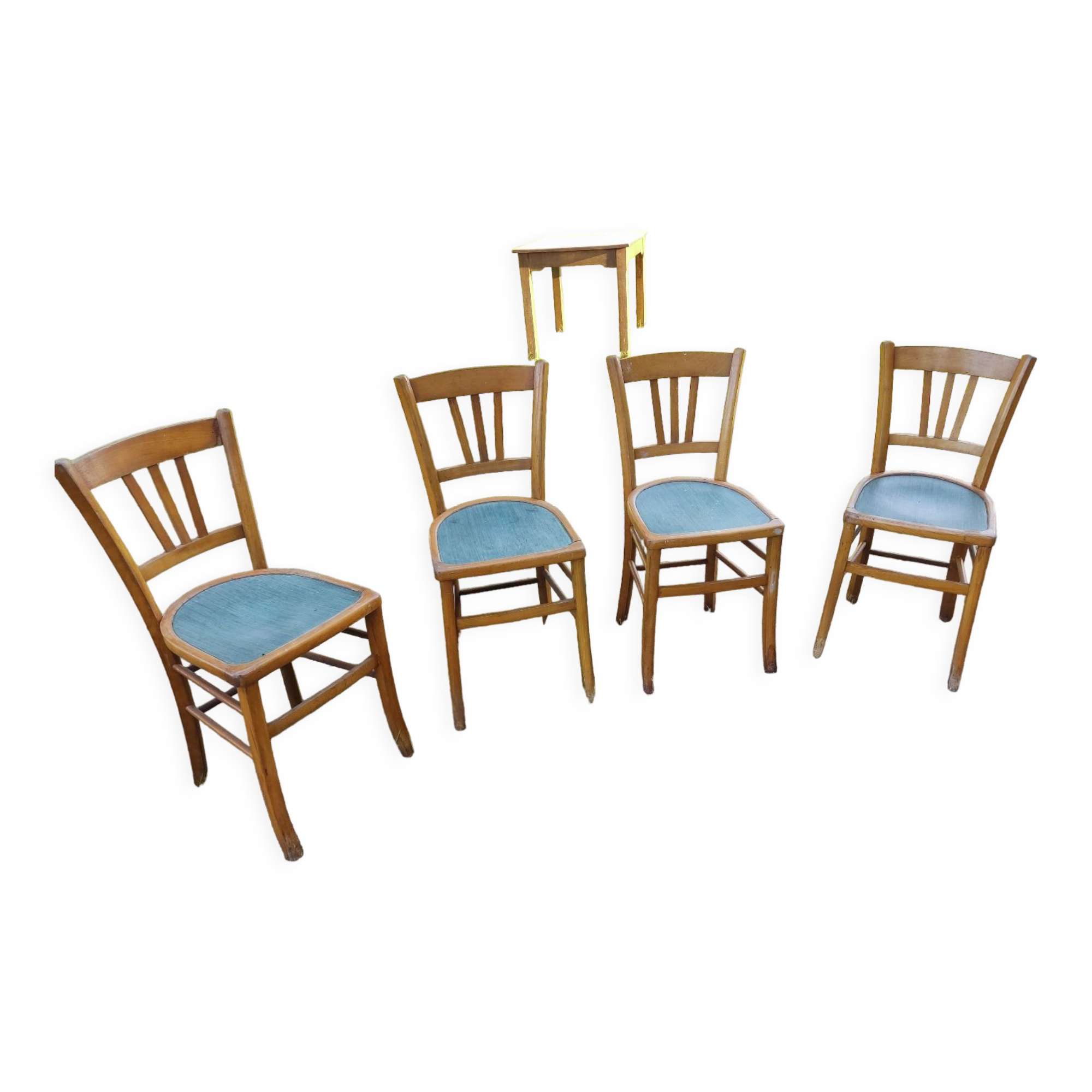 4 chaises en bois marque luterma