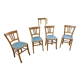 4 chaises en bois marque luterma