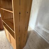 Vintage oak display bookcase