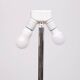 White Leather Floor lamp by Star Leuchten Germany 1970s
