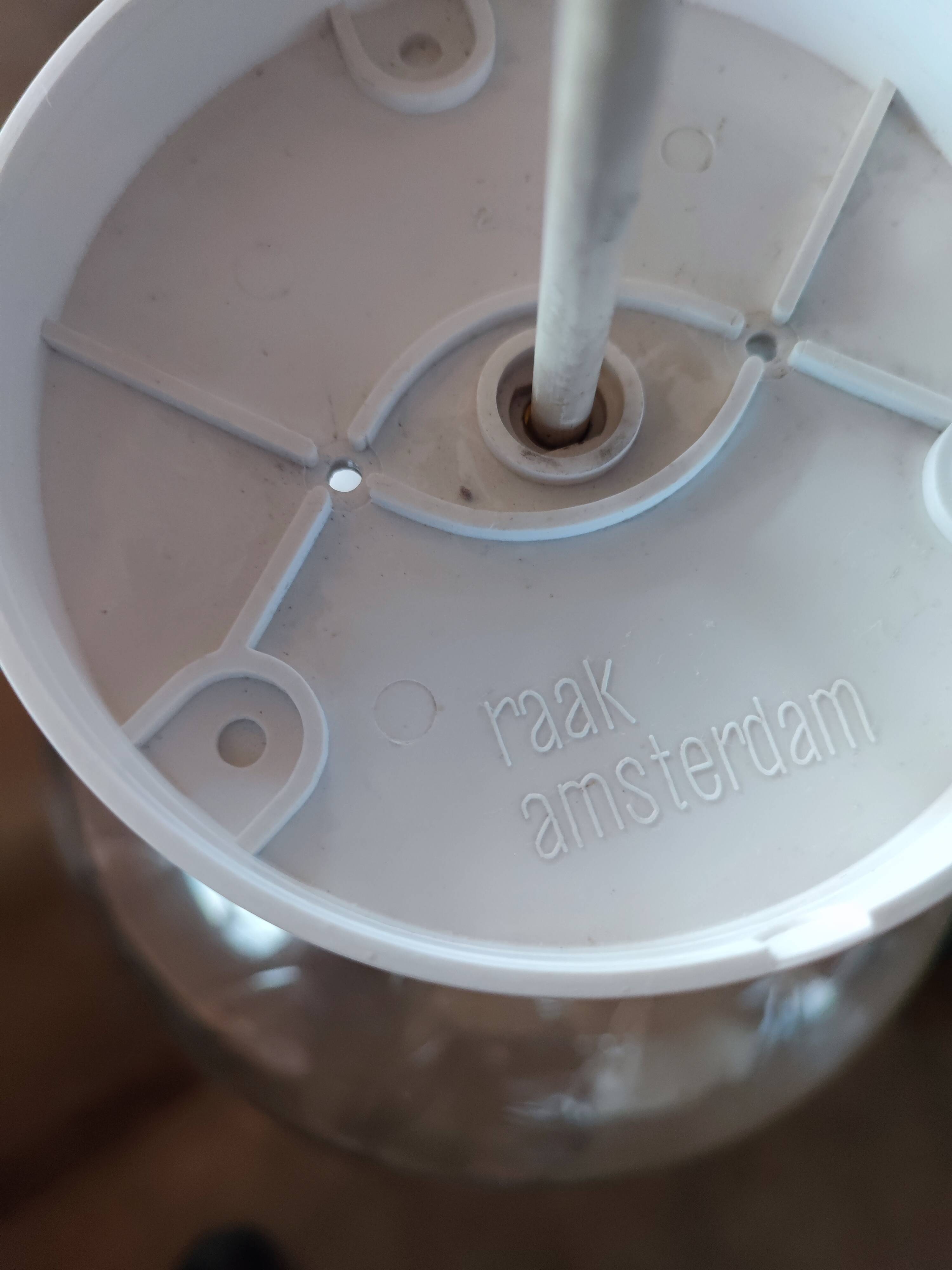 Bubbled glass globe pendant light. RAAK Amsterdam