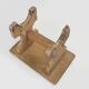 Beau tabouret bas de forme rustique en bois peint, France vers 1900