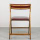 Vintage red Eden folding chair by Gio Ponti