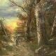 Paysage forestier ancien dans un beau cadre.