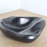 Modernist black special ceramic ashtray