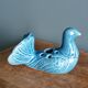 Dove bird vase flower holder in ceramic signed Saint Paul de Vence