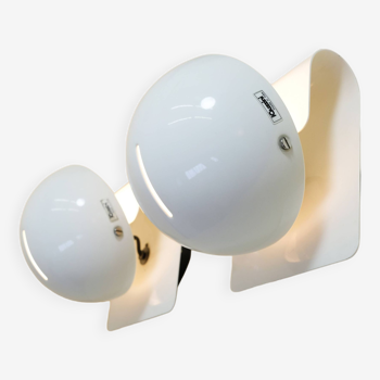 Giuseppe Cormio, pair of Bugia wall lights, Guzzini, 1970s.