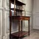 Bonheur du jour in mahogany and brass inlay, late 18th century