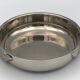 Cut vintage pocket tray in silver metal, swan-shaped handles
