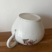 Vintage joli sucrier en porcelaine motif fleuri