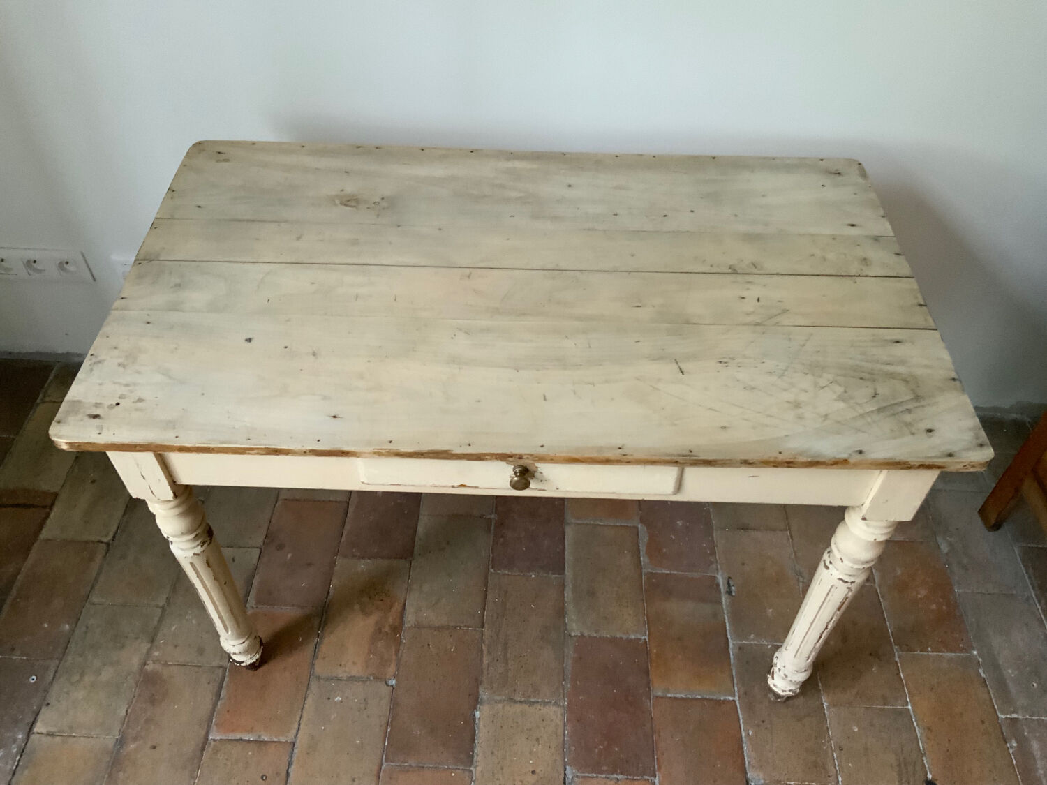 Old wooden table
