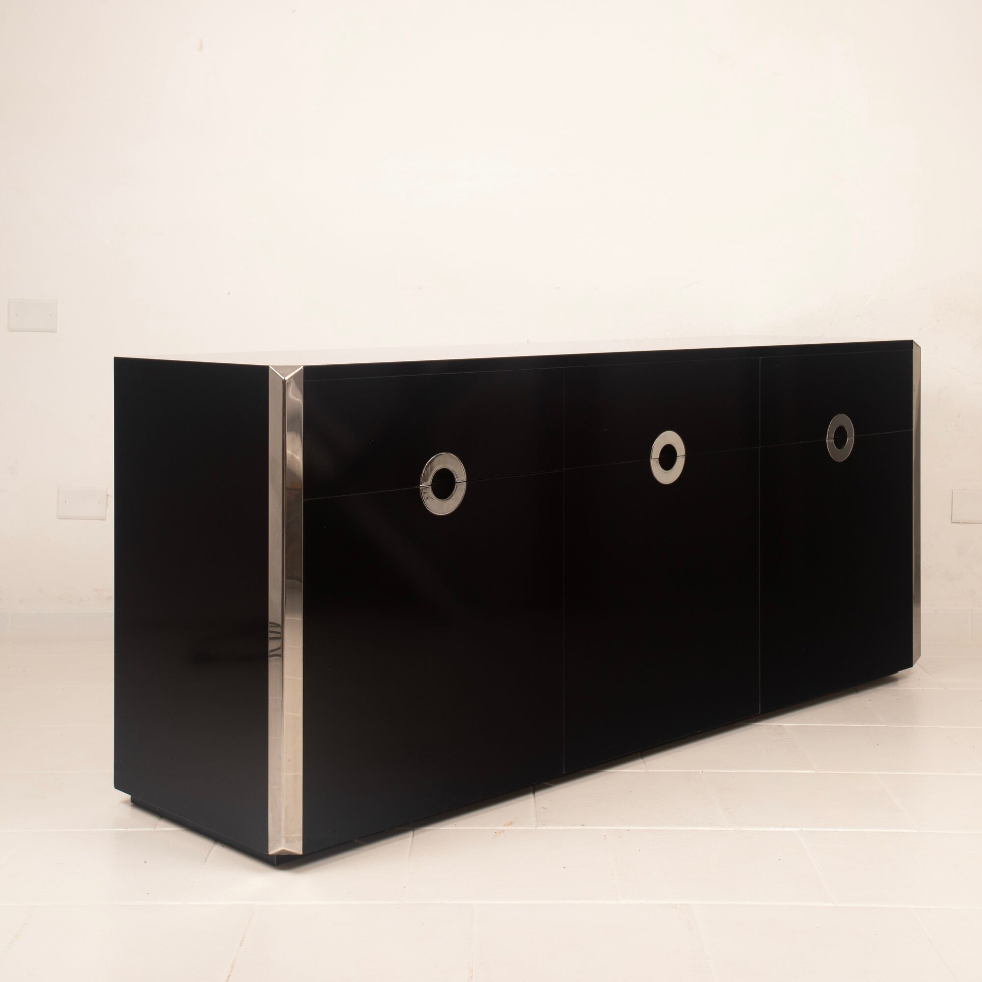 Willy Rizzo Alveo Sideboard for Mario Sabot, Italy 1970