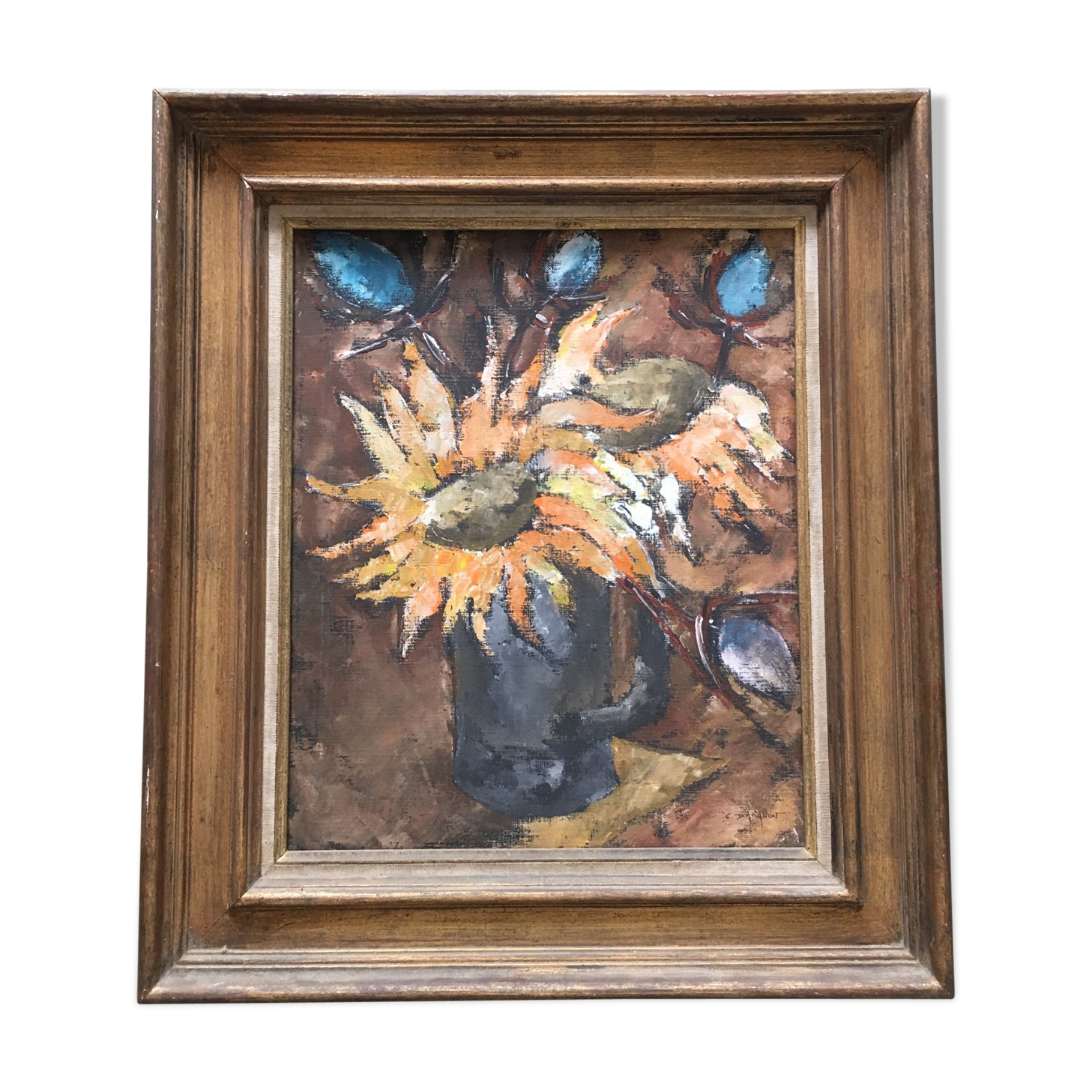 Still life with sunflowers