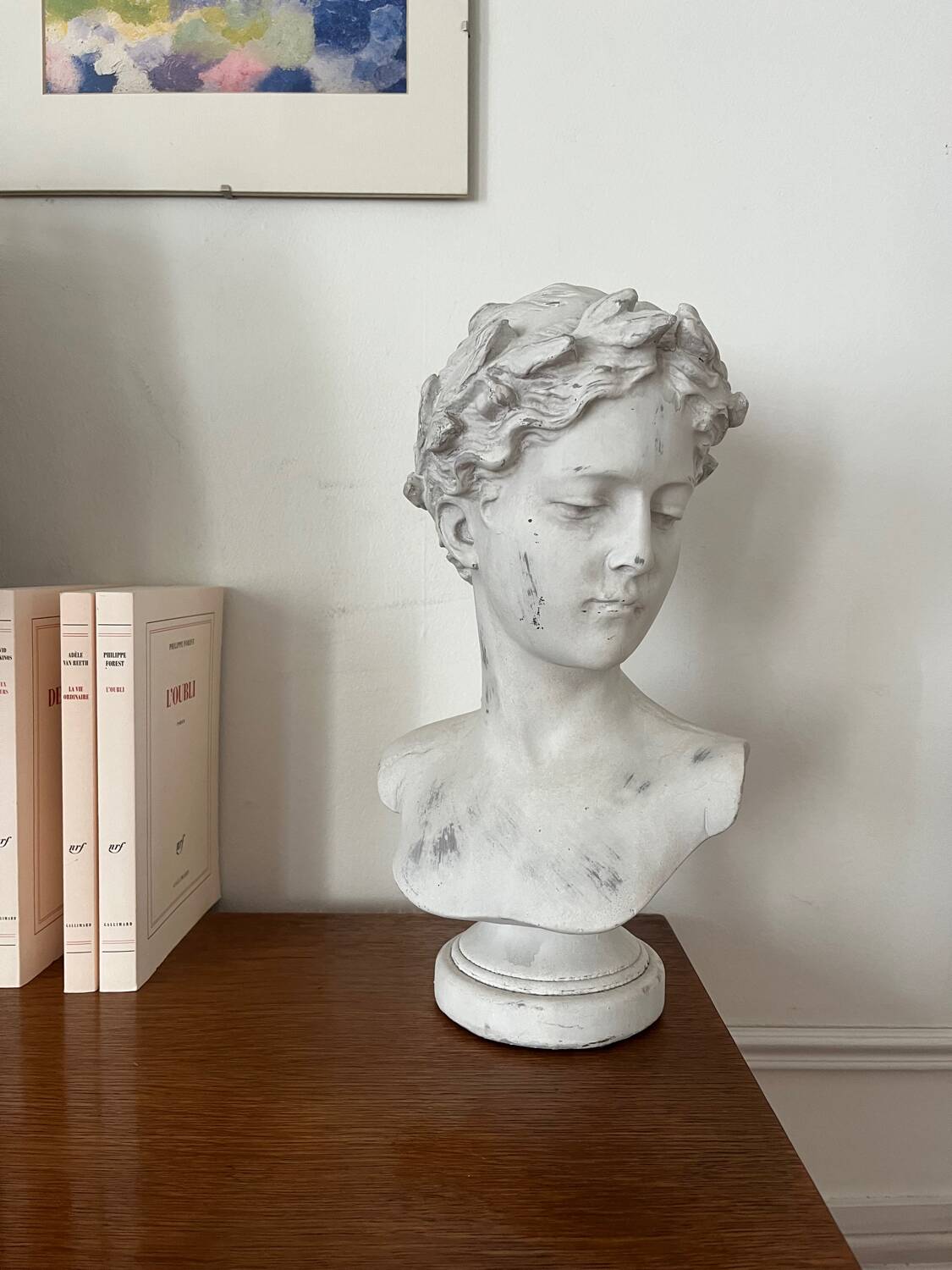 Buste antique en bois