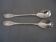 Silver metal salad cutlery, silver
