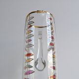 Vintage glass jug, Bohemia Glass, 1960's.