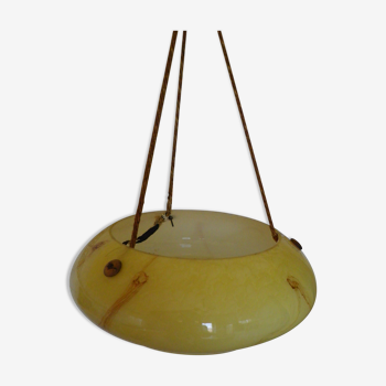 Hanging lamp in opaline, France, year 1950/1955