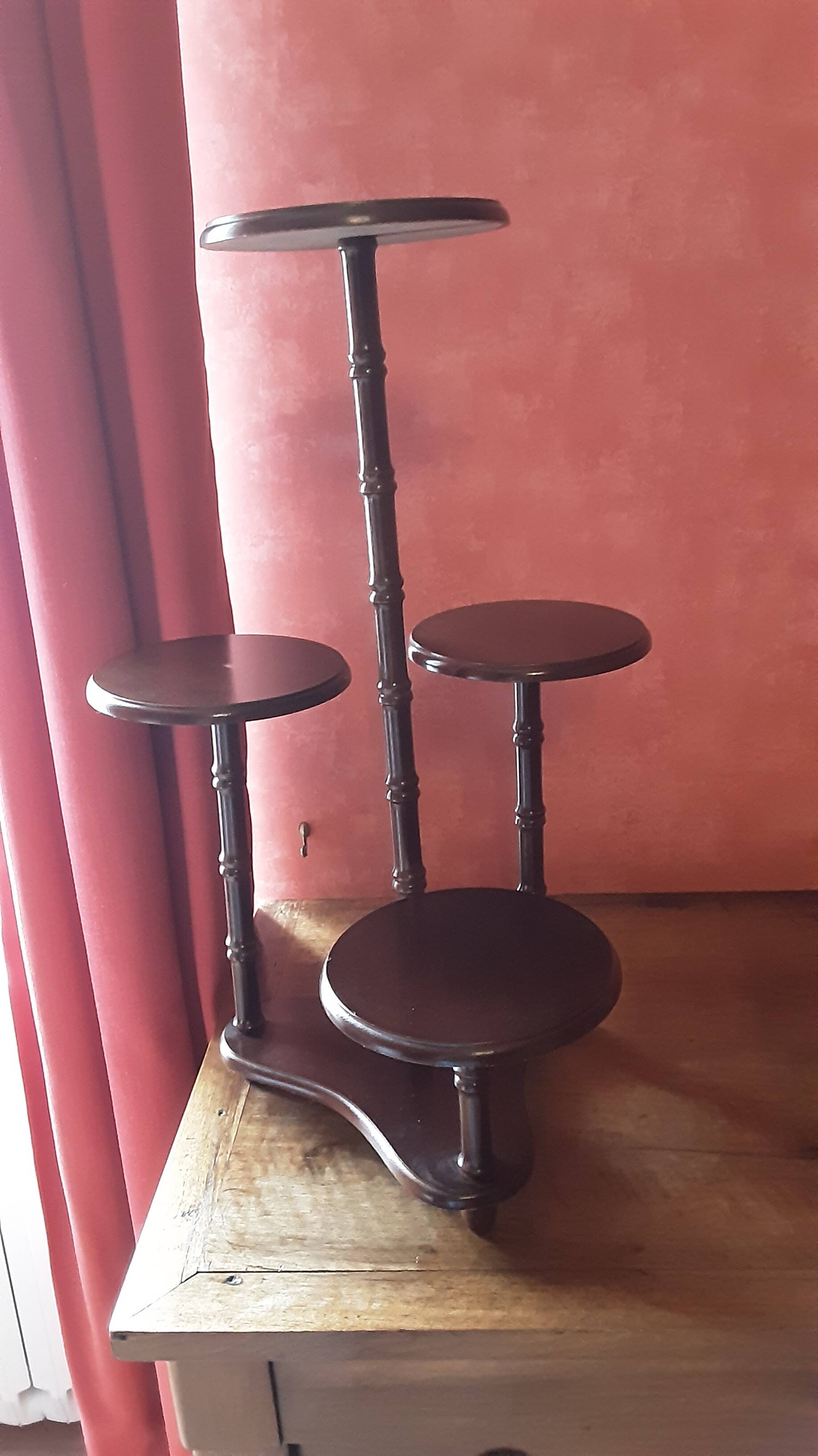 Antique wooden plant stand