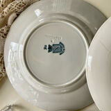 4 ironstone plates from Saint Amand