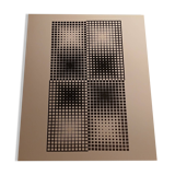 Screen print by Victor Vasarely - "Corpuscular" - Art & Science / Structure