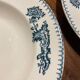 Set of earthenware plates of Longwy Fismes late nineteenth