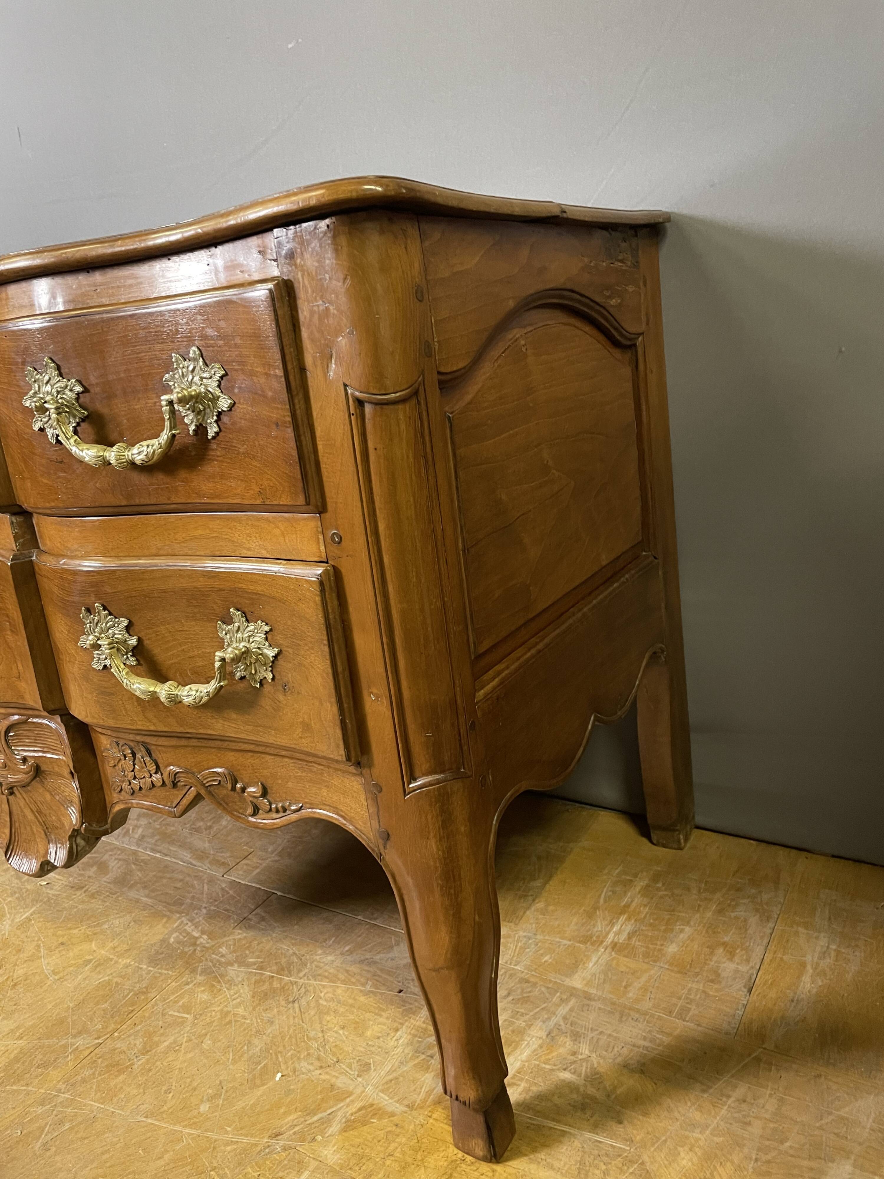 Louis XV period walnut commode