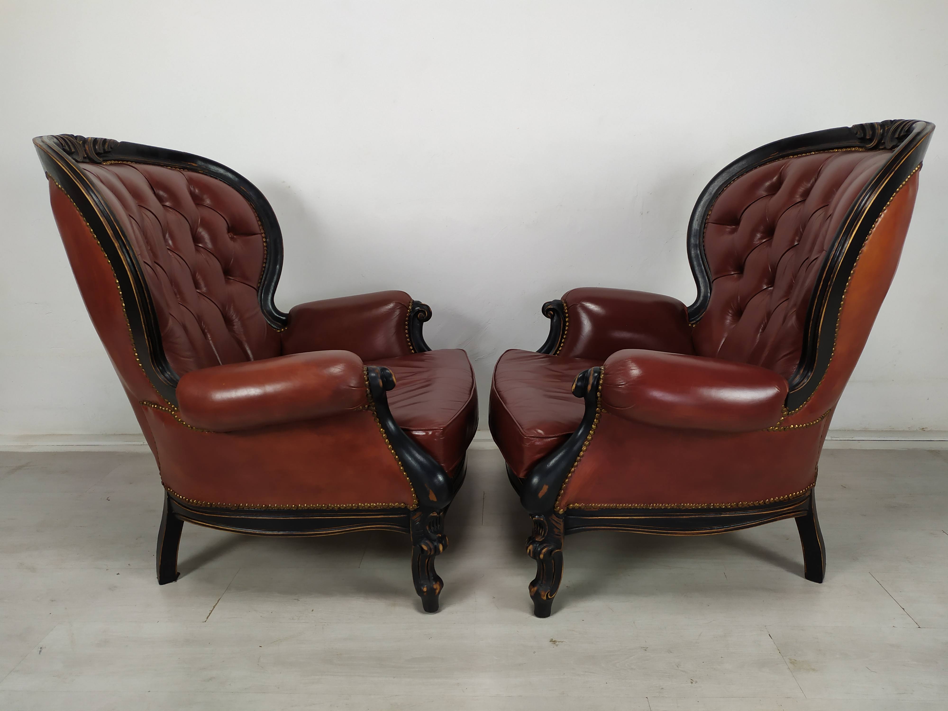 Salon Chesterfield burgundy