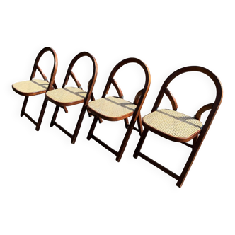 Lot de 4 chaises pliantes Arca by Gigi Sabadin pour Crassevig 1970