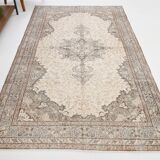 5x9 Classic Brown & Beige Vintage Rug, 163x267Cm