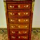 Secretary Napoleon in rosewood, violet wood and gilded bronzes.