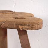 Antique stool in wabi-sabi style (c.1900) #8
