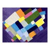 Tableau Violet Huile au couteau