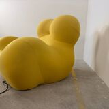 UP5_6 Big Mama Armchair - B&B Italia - Gaetano Pesce - yellow + pouf -
