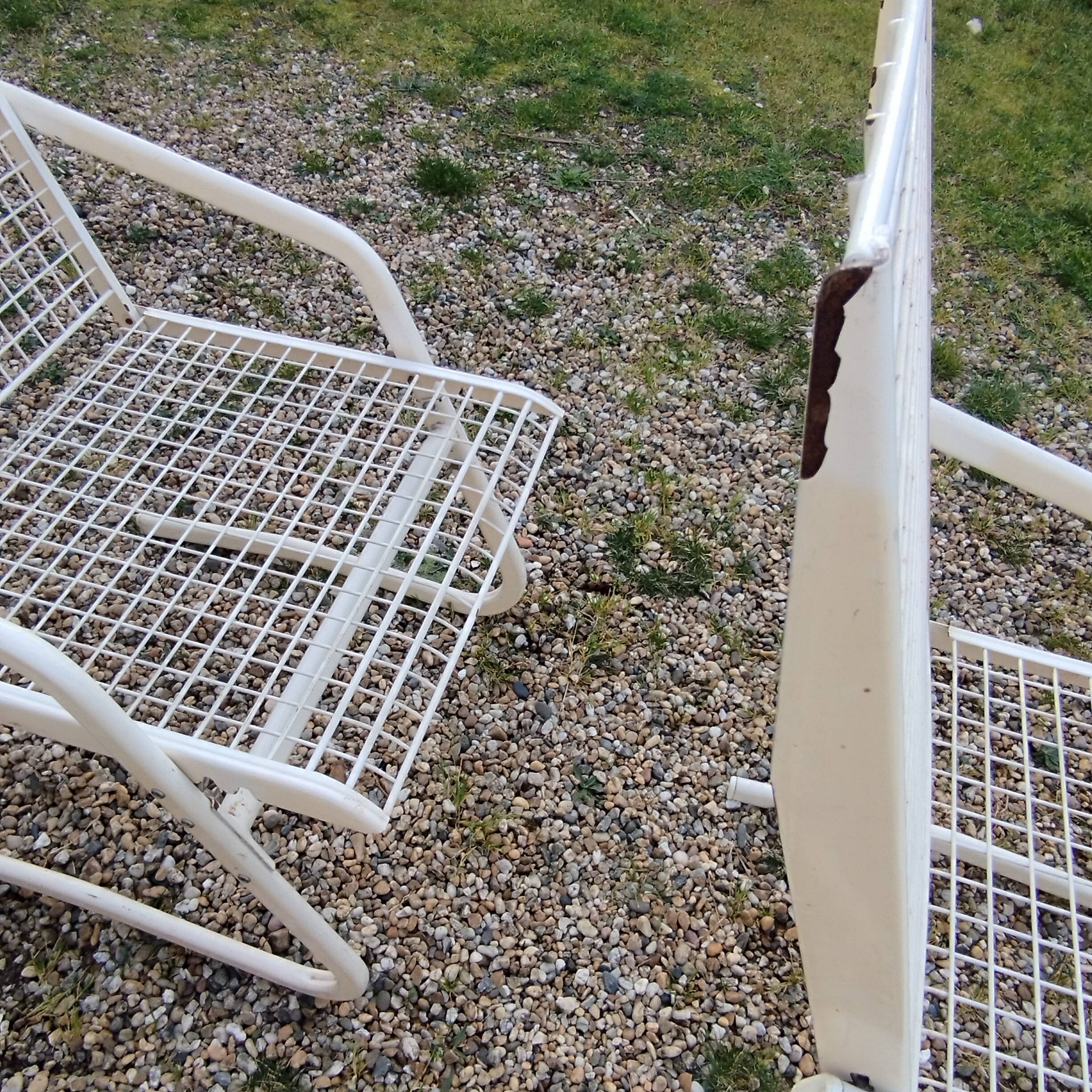 Vintage metal garden chairs