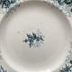 5 old flat ironstone plates “Cyrano” Longwy