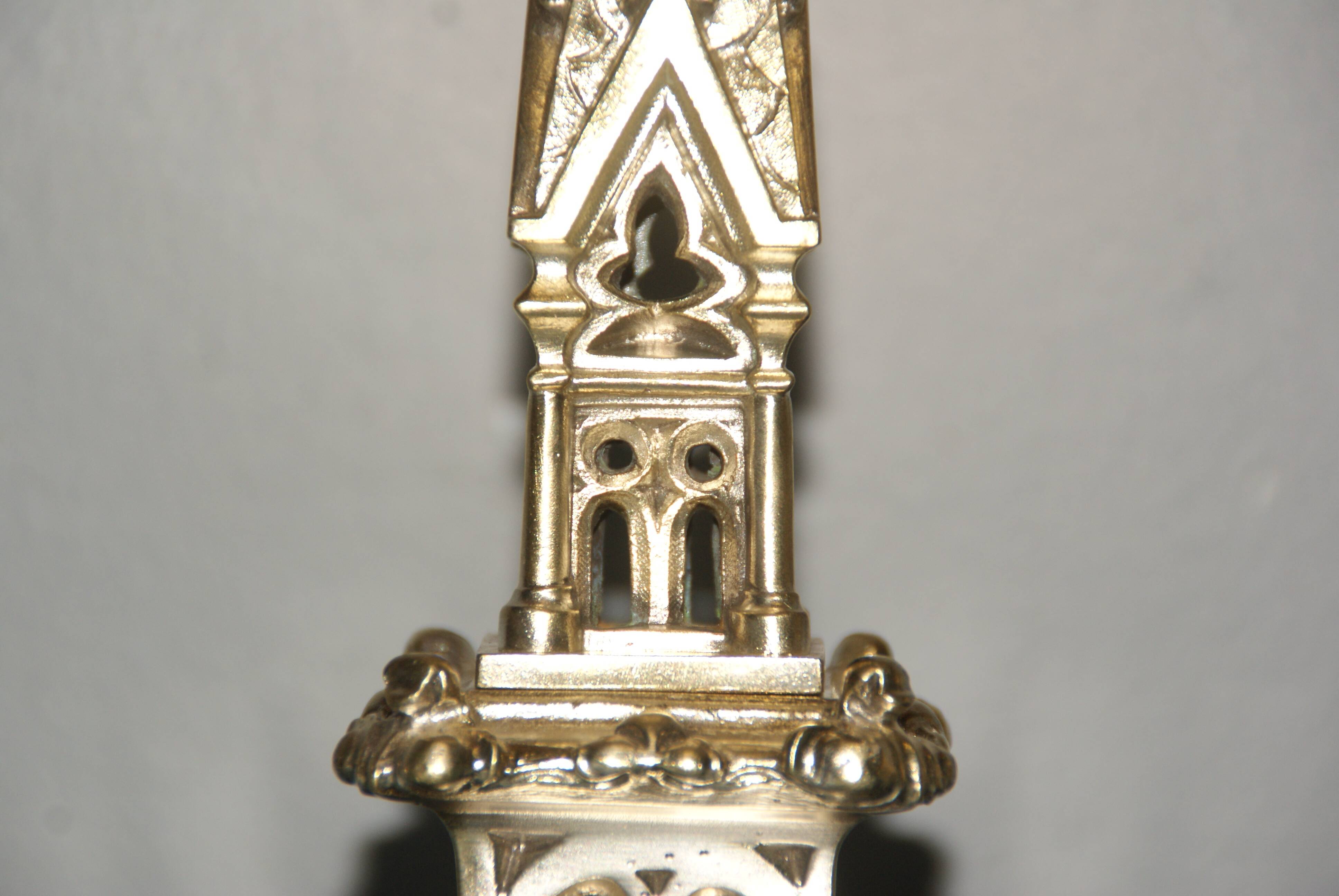 Rare paire de chandeliers en bronze XIX siècle