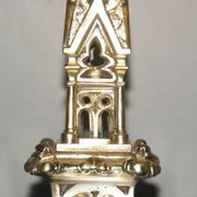 Rare pair of 19th century bronze candlesticks