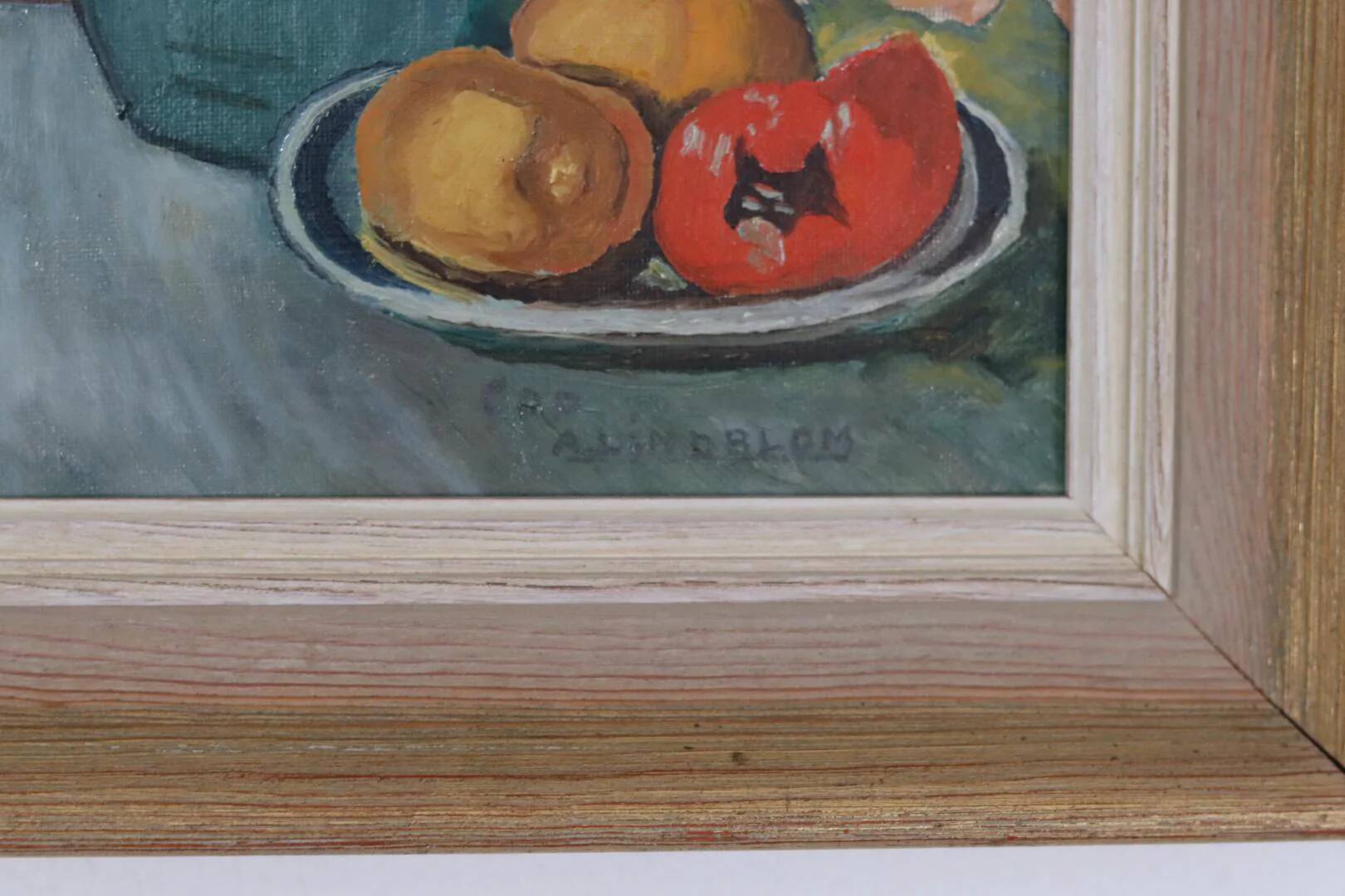 “Amaryllis and Fruit” by A. Lindblom