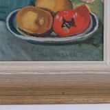 “Amaryllis and Fruit” by A. Lindblom