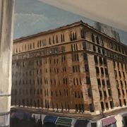 Tableau huile « New York » Charles Evrols