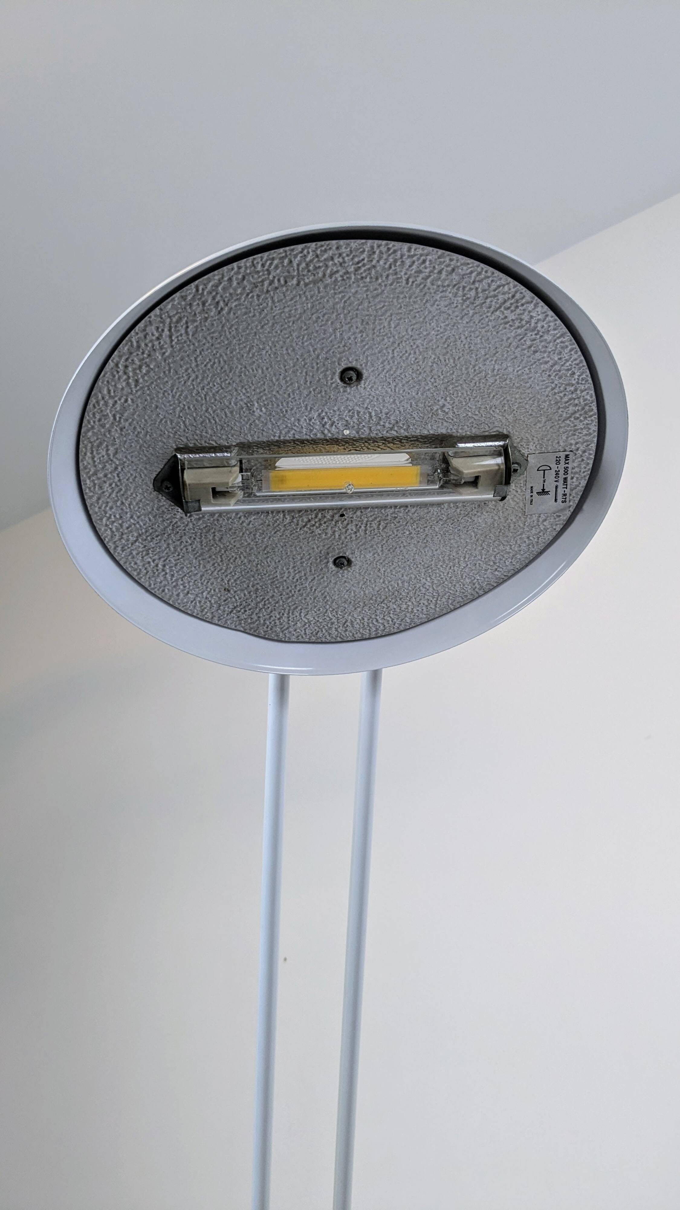 Relco Milano floor lamp – Italian design 1980 in white metal