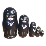 Poupées "un chat noir"