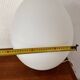 Two opal glass egg lamps