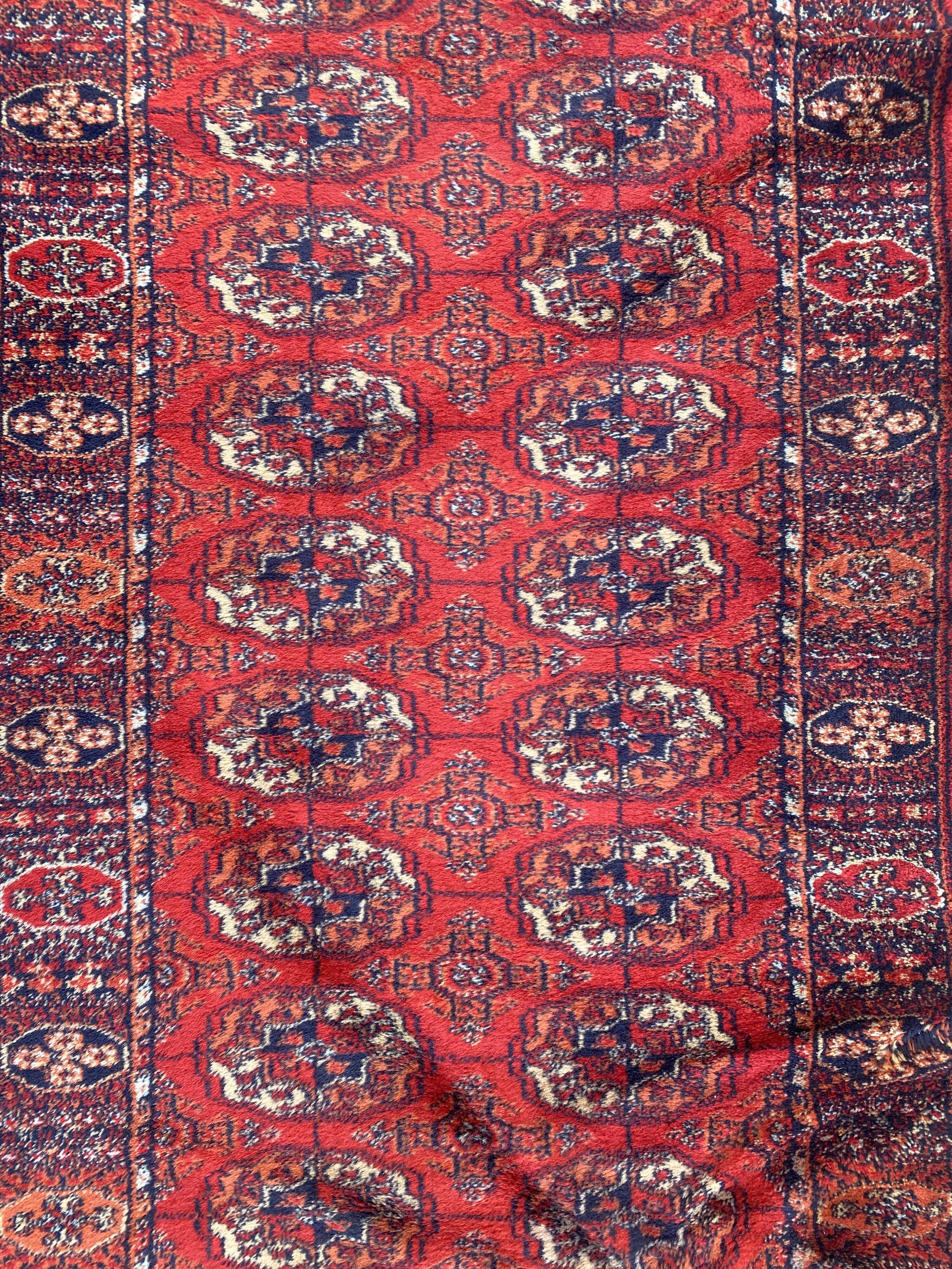 70x142 cm wool bukhara-style carpet