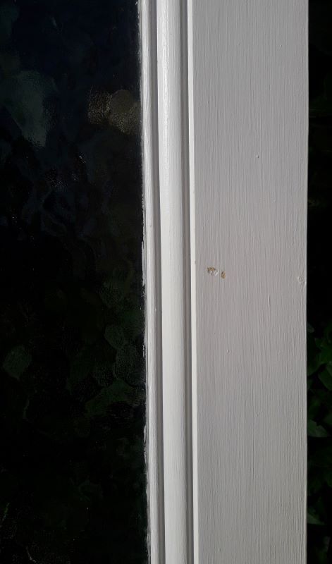 Old translucent glazed communication door 82.5x214.2cm (2)