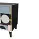 Mid Modern Italian Cabinet with Original 1950s Structure, Murano Glass and Brass