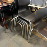 Set of 8 Pagholz chairs.