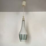 Scandinavian design opaline chandelier from the 60s