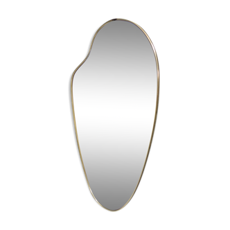 Freeform mirror 1960s in gold edging